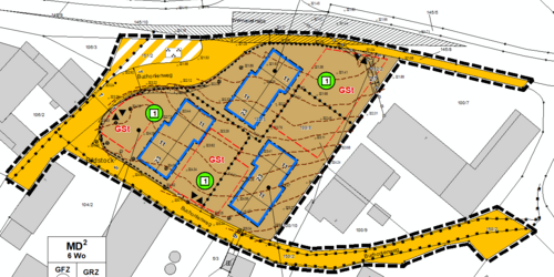 8. Änderung des Bebauungsplanes 'Teil Ost' Abbildung