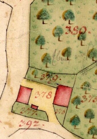 Alter Kartenausschnitt von 1722