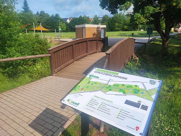 Beschilderung Grezzbachpark