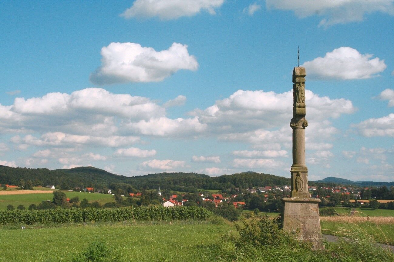 Bildstock am Fuldaer Berg. Wurde 1844 von Michael Goldbach errichtet