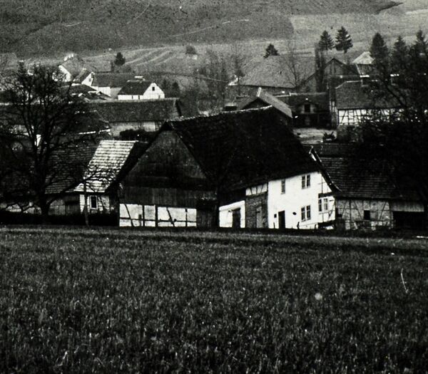 Blick von der Hopp ins Dorf 1909