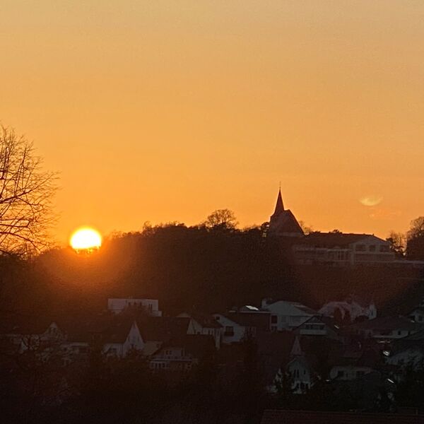 Florenberg mit Sonnenuntergang