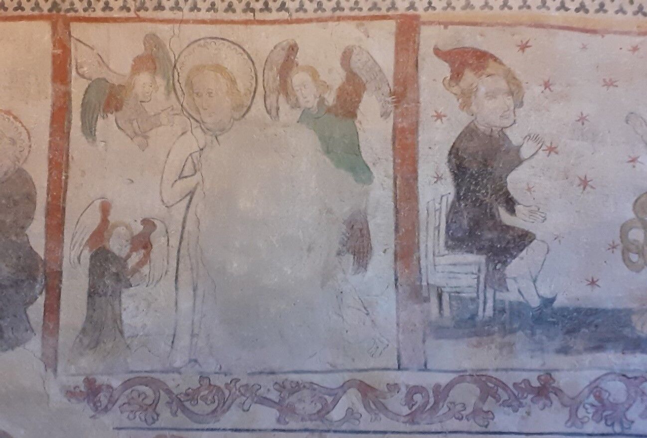 Freske an der Nordwand