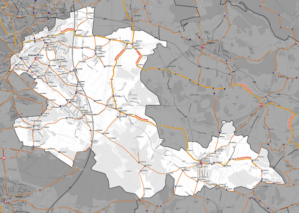 Radwegenetz beschildert