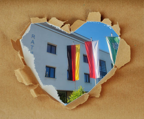 Rathaus mit Herz