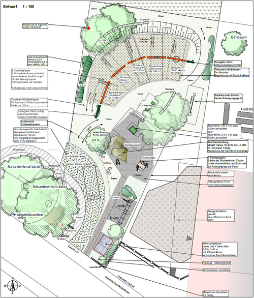 Schaukelpark Bauplan