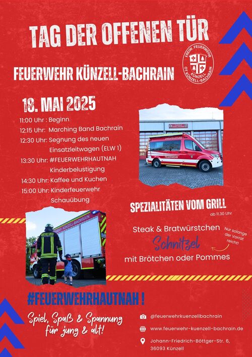 9 2025-05-18-Segnung ELW 1 FF Künzell-Bachrain Flyer-TdO ganzseitig