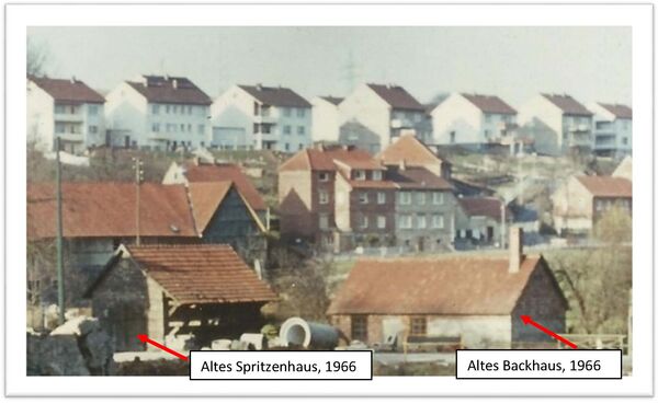 Spritzenhaus und Backhaus in 1966