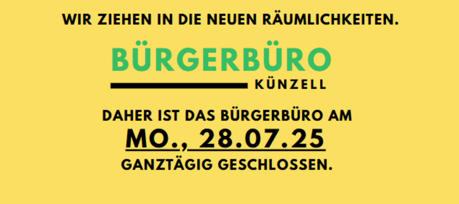 Umzug Bürgerbüro