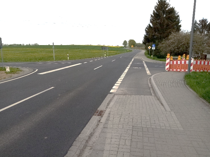 Verkehrsregeln Radweg Dirlos
