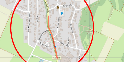 Vollsperrung Dietershausen Hauptstraße
